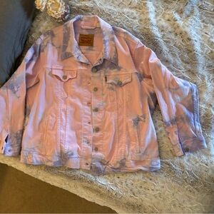 Levi's Pink Tie-Dye Denim Jacket